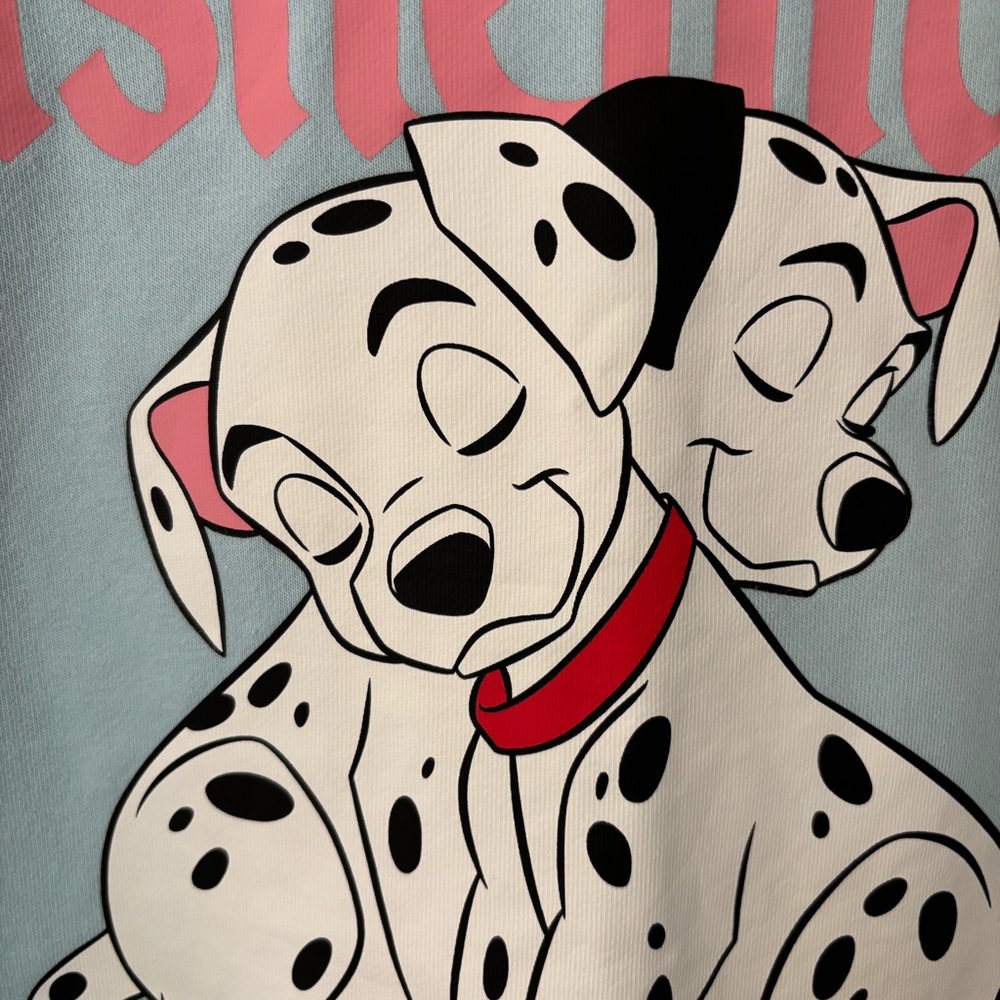 Disneyland Resort Dalmations Crewneck Sweatshirt Light Blue Disney Women's XL 1X - Picture 5 of 15